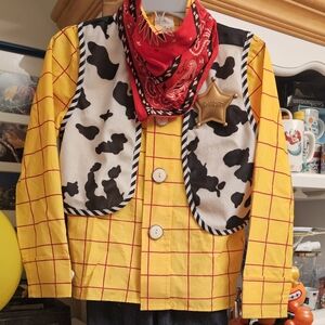 Disney Toy Story Sheriff Woody Costume Size 7/8